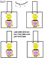 My heart belongs to Jesus Valentine Bee Necklace Craft template